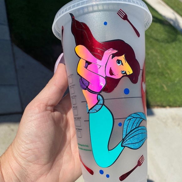 Little mermaid frosted venti Starbucks tumbler - Picture 4 of 4